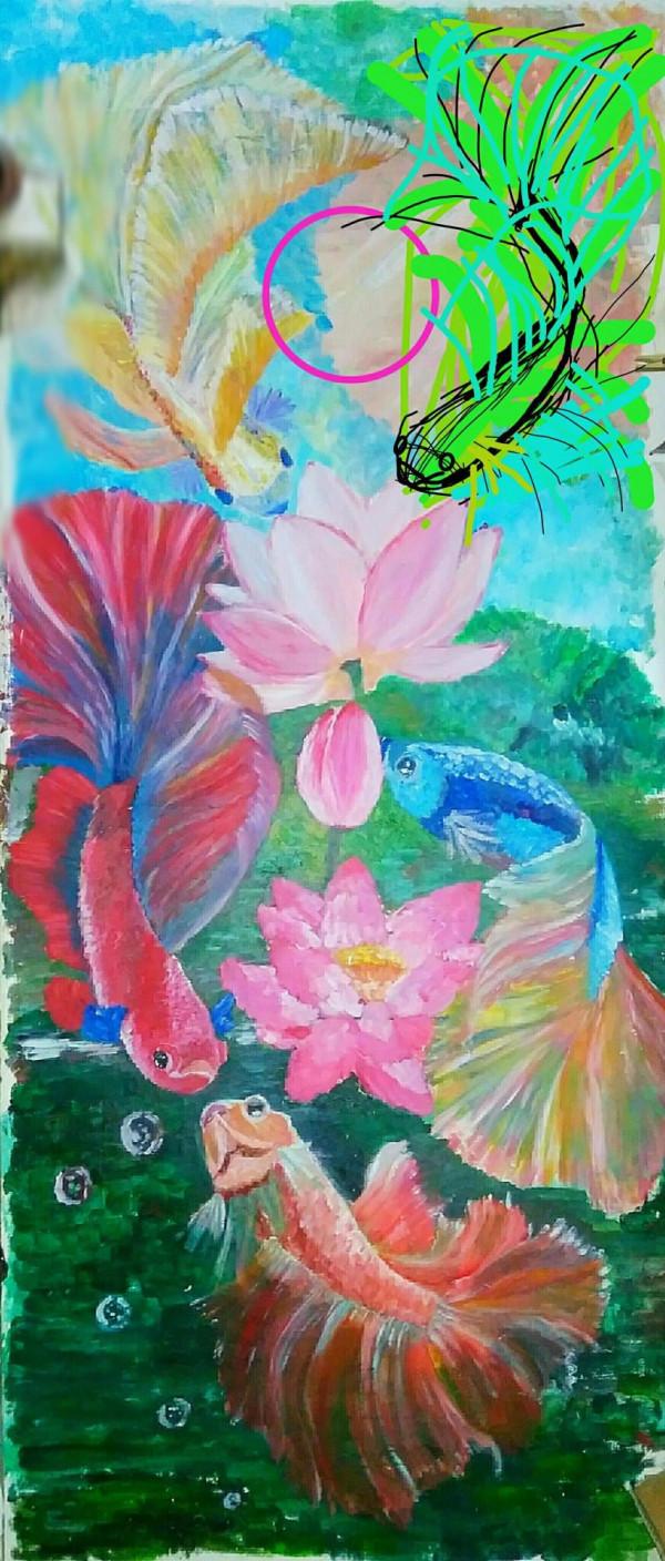 春節牆繪《富裕和美》 春節牆繪《富裕和美》