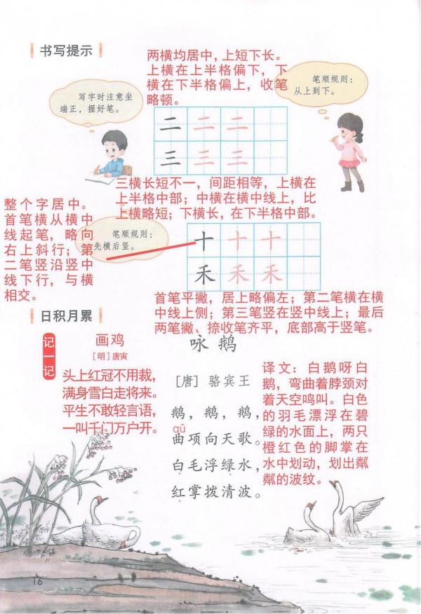 一年級語文上冊「課堂筆記」，孩子用得到，家長務必收藏