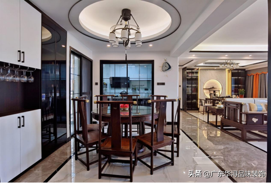 書香世家的180㎡現代&plus;中式風格裝修，一磚一瓦皆是中國風美景