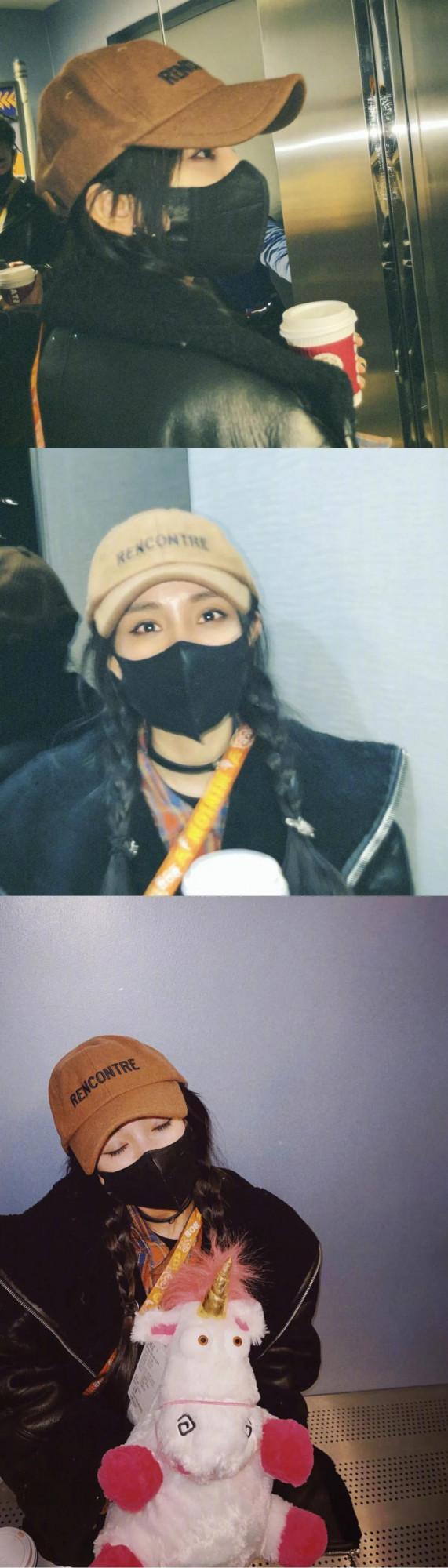 楊冪北京環球影城遊客照，私服超酷