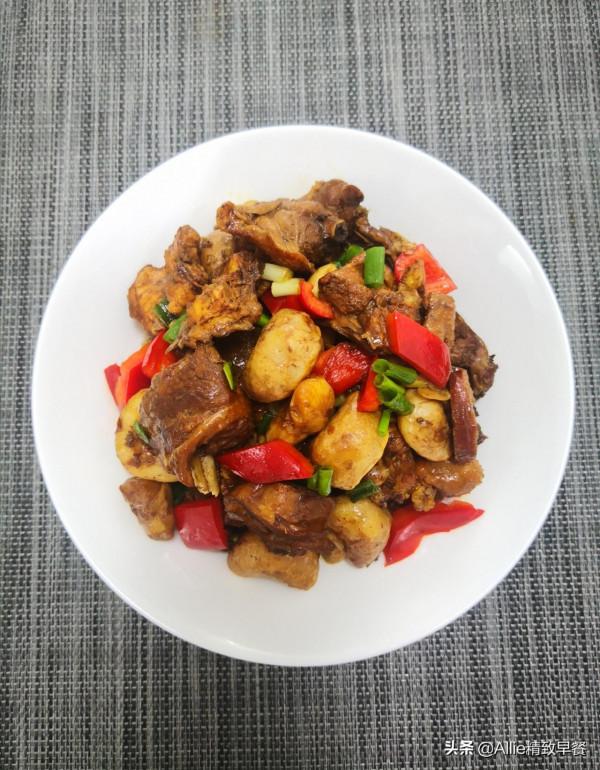 無糖無油的喜餅，適合減脂期做主食，搭配菱角雞，早餐不重樣，贊