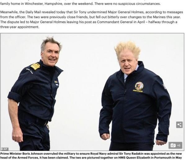 英媒：英首相力排眾議任命新英軍總司令，此人被指剛剛“逼死”陸戰隊將軍