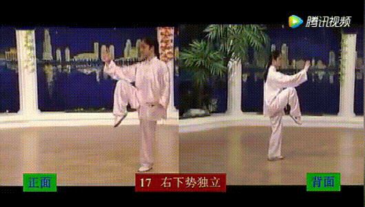 經典套路:24式簡化太極拳正反面演示 經典套路:24式簡化太極拳正反面演示