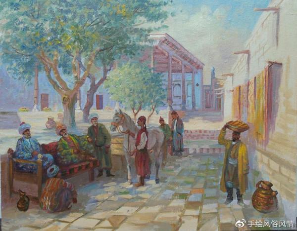 古絲綢之路-哈薩克風俗畫欣賞