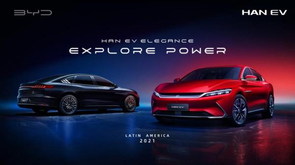 比亞迪漢EV亮相拉美,定義拉美新能源乘用車豪華新標杆 比亞迪漢EV亮相拉美,定義拉美新能源乘用車豪華新標杆