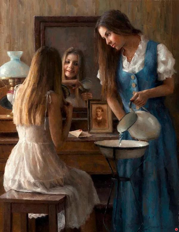 畫家的模特兒和畫像同框你見過嗎？