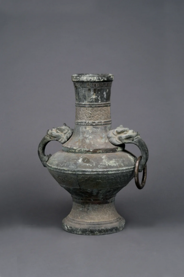 甘肅館藏精品丨雙耳長頸銅壺