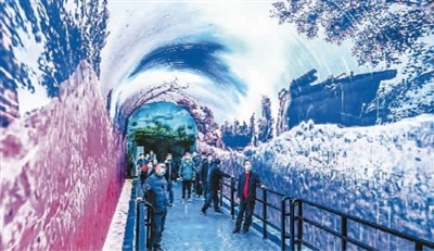 “時空隧道”呈現夢幻千島湖