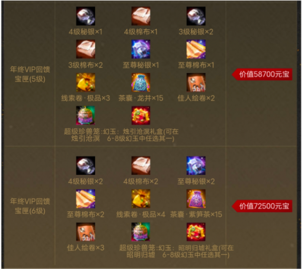 新天龍八部：年終回饋獎，今年氪金寵物有點帥，消費玩家也有禮包