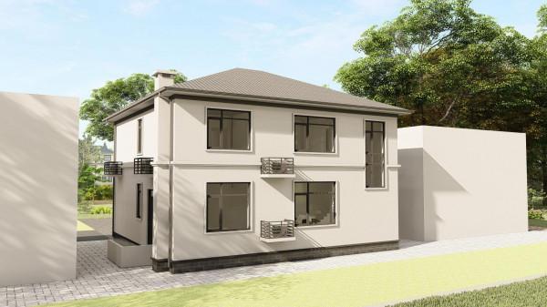 小面寬兩層現代實用型小別墅,4室2廳3衛1廚1娛樂室1陽臺 小面寬兩層現代實用型小別墅,4室2廳3衛1廚1娛樂室1陽臺