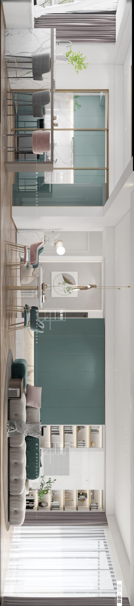 深圳卓越維港，234㎡現代簡約風格裝修案例