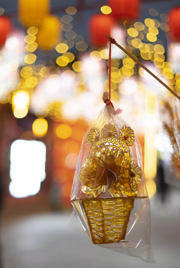 據說，對著城廂的萌虎數一數，虎年就會有虎福