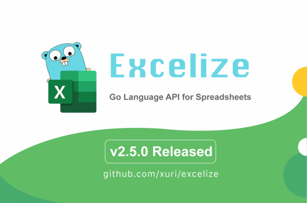 Excelize 2.5.0 正式釋出，這些更新值得關注