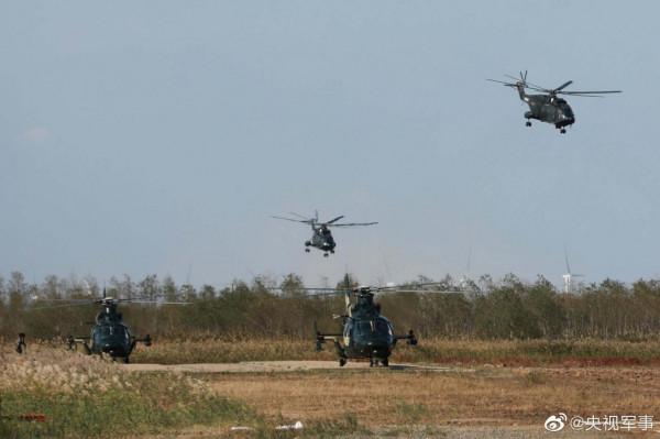 我軍跨海對抗演習，直19大顯神威，成功干擾&OpenCurlyDoubleQuote;敵方&rdquo;防空導彈系統