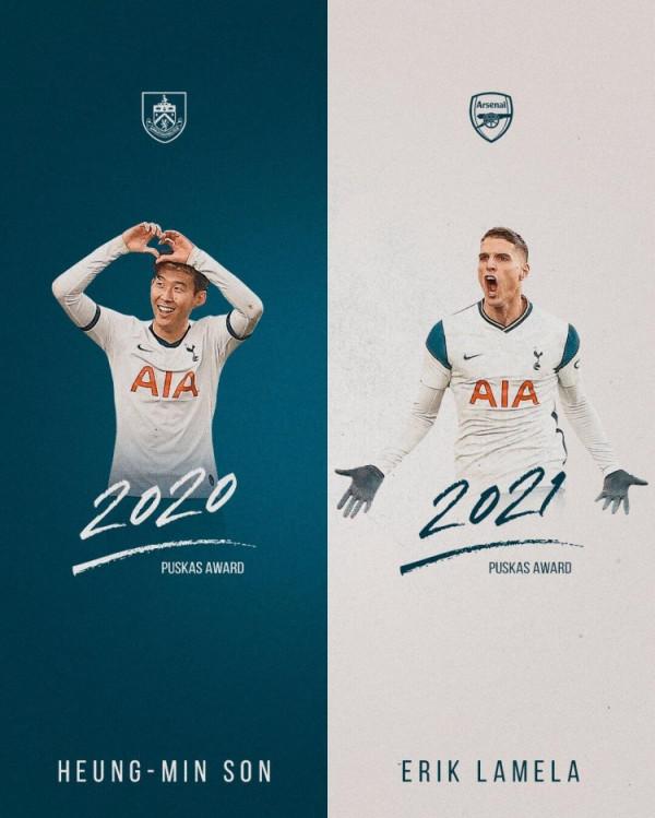 連續兩年普斯卡什獎，熱刺製造！熱刺官推祝賀孫興慜和拉梅拉