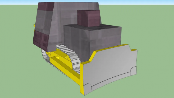 被美國政府欺負後，他做了一輛坦克把市長家推了