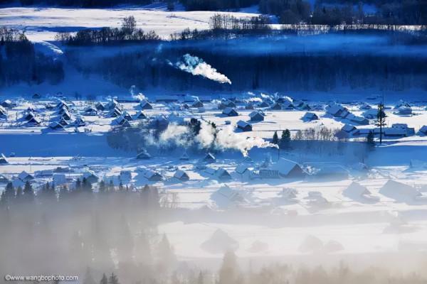 冬季，中國最後一片淨土喀納斯最安靜的季節，藏著中國最美的雪景