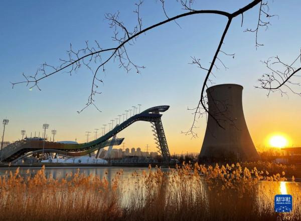 冬日裡的首鋼滑雪大跳臺