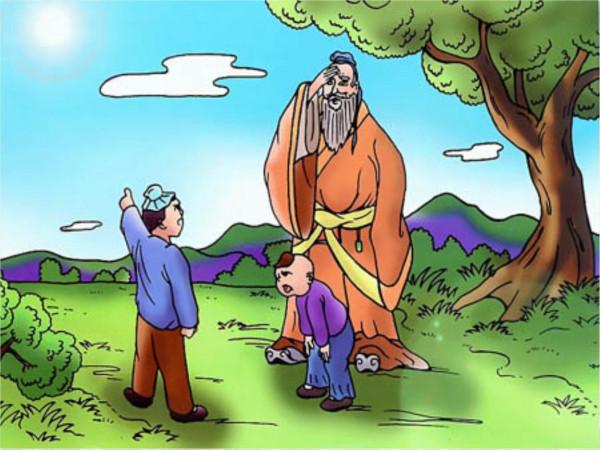 孔子問天上有多少顆星星？一7歲小孩說出答案後，孔子拜他為老師