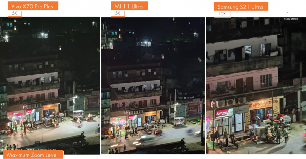 vivo、小米、三星高階手機夜景比拼：勝者贏得輕鬆，不愧是機皇