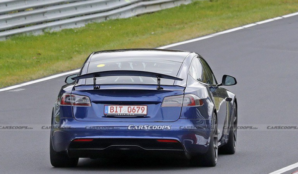 大尾翼+誇張前唇，Model S效能版諜照，特斯拉或重啟Plaid+計劃