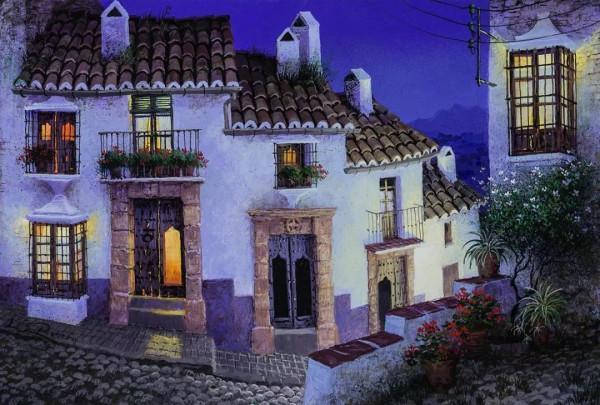 不是黑色的夜景，路易斯·羅梅羅的作品欣賞