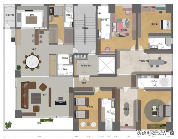 什麼叫“豪宅牛逼症”？這個大平層就體現得淋漓盡致