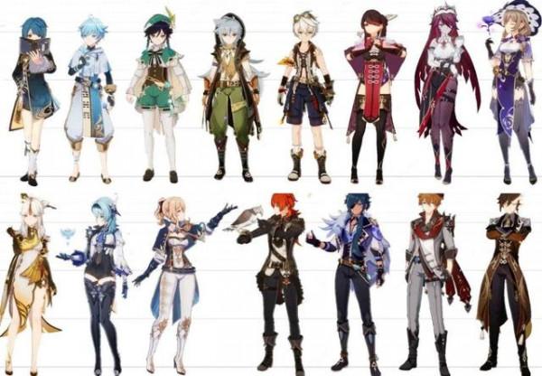 原神角色都有多高？鍾離和公子接近1米9，刻晴是個小蘿莉