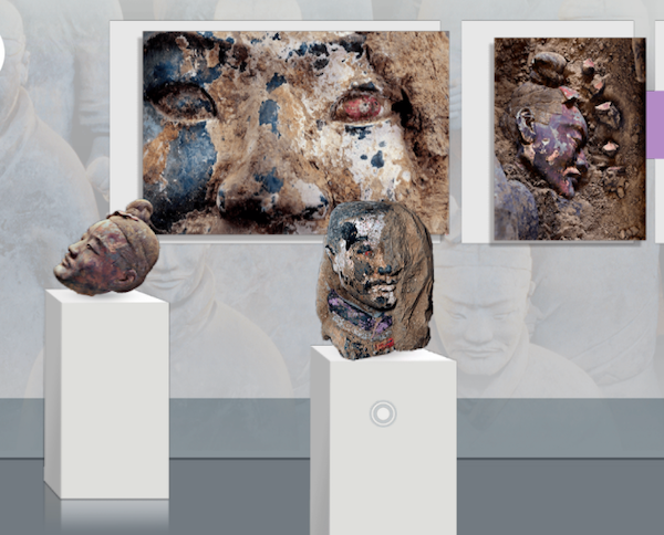 “在希臘遇見兵馬俑”線上展，平行時空裡的五彩兵馬俑