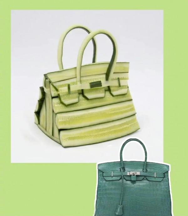蔬菜水果做成的愛馬仕鉑金包，Birkin秒變小清新