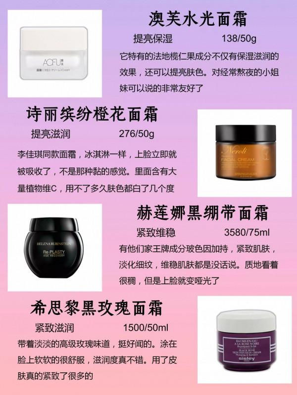 面霜排行榜，用對不怕秋冬來襲