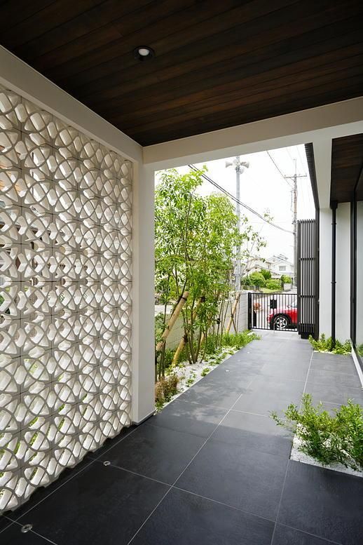 有顏值的庭院都有一面鏤空牆