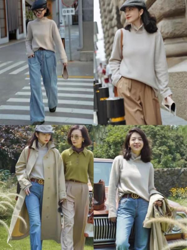 論“一衣多穿”就服三木母女，利用好這些秋款，輕鬆穿出優雅時尚