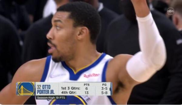 奧托-波特：加盟勇士就像呼吸新鮮空氣