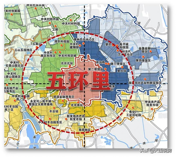 北京新格局：二環&quot;限住&quot;，四環&quot;限商&quot;，五環&quot;限醫&quot;