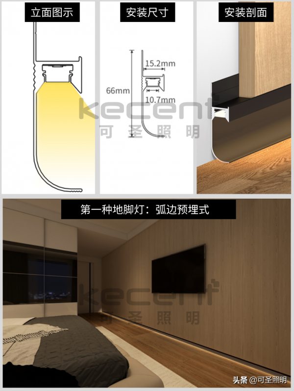 6款地腳線條燈360°燈效對比，你喜歡哪種？