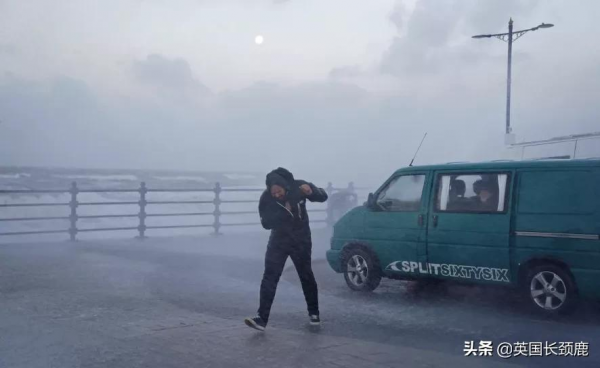 O2頂兒被掀&sol;核電站煙囪塌了！30年英國最強暴風雨Eunice來了