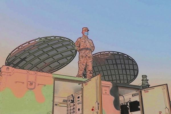 這是屬於空軍通訊兵的新年度開訓水彩照