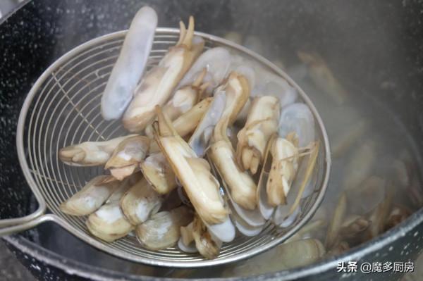 25元買了1斤蟶子，簡單一炒就是一盤美食，家常做法鮮香味美