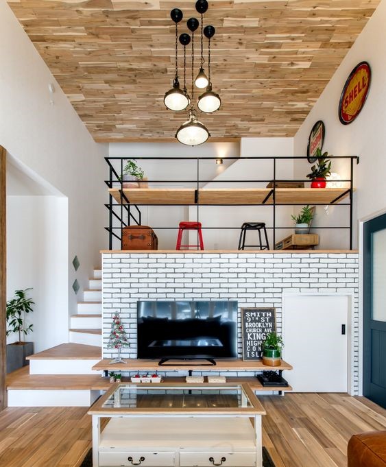 日本家庭青睞半牆電視牆，抬高2m能多2大功能區，值得國內借鑑