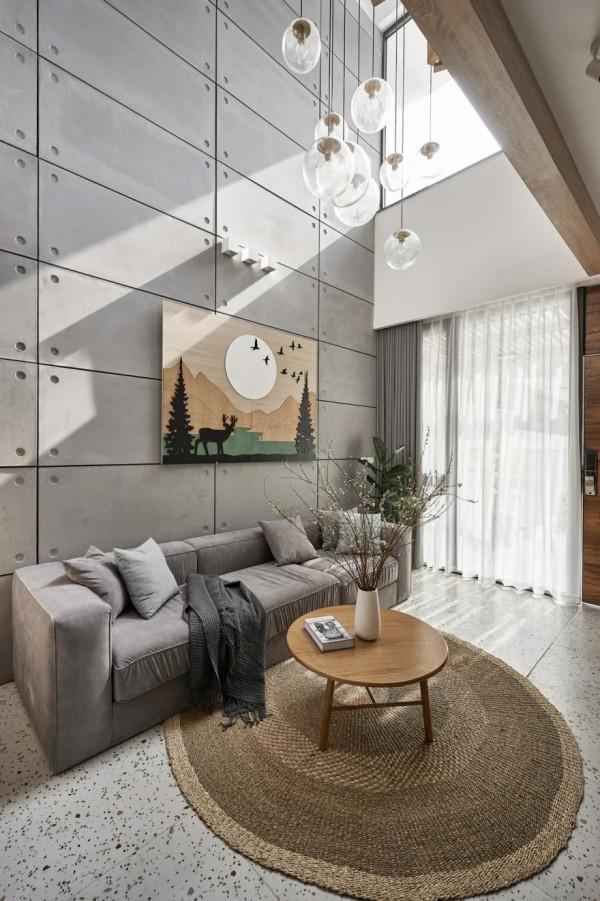 3層別墅一住就是10年,入戶私人庭院,7米3挑高客廳越禪意越舒服 3層別墅一住就是10年,入戶私人庭院,7米3挑高客廳越禪意越舒服