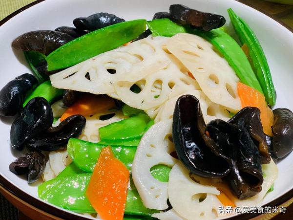 家常菜~荷塘小炒(清爽又營養) 家常菜~荷塘小炒(清爽又營養)