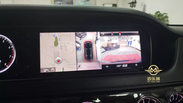 14款賓士S400L改裝原廠360全景，相比副廠360優勢劣勢都很明顯