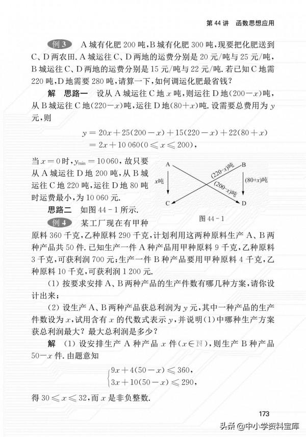 初中數學120個解題方法與思想