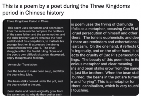 馬斯克發曹植《七步詩》,外國網友:這是一道菜? 馬斯克發曹植《七步詩》,外國網友:這是一道菜?