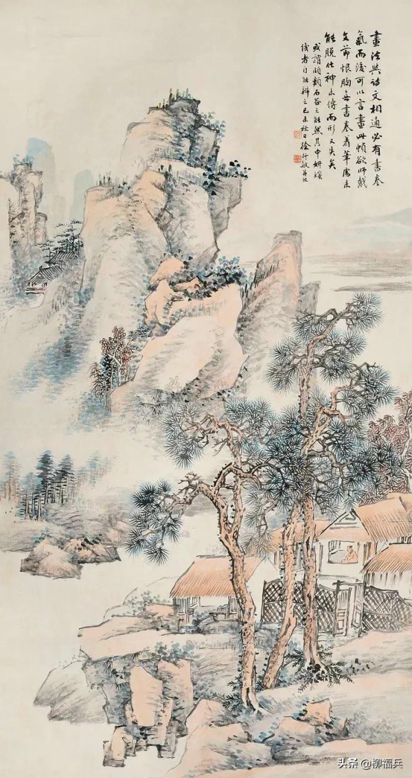 三十幅名家山水中堂，太養眼了