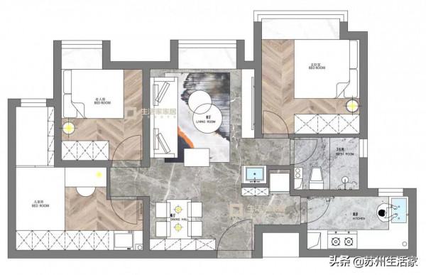 95平米 輕奢風格 95平米 輕奢風格
