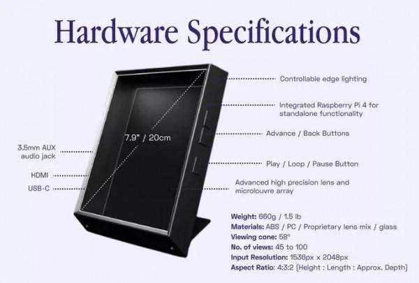這個&OpenCurlyDoubleQuote;相框&rdquo;竟然是個全息3D顯示器，立體感十足，太酷了