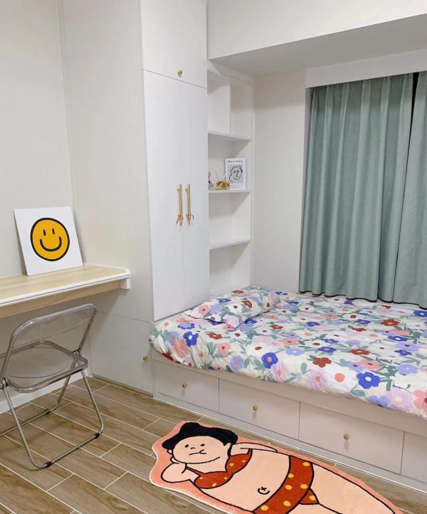 她家75平米，全屋簡單又溫馨，尤其是入戶鞋櫃，太漂亮實用了