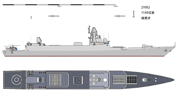 架空：中俄高階軍事科技結晶，火力超過055，俄羅斯21052型驅逐艦